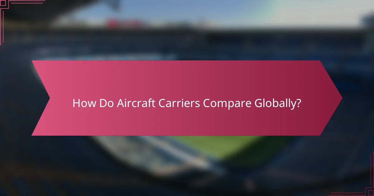 How Do Aircraft Carriers Compare Globally?