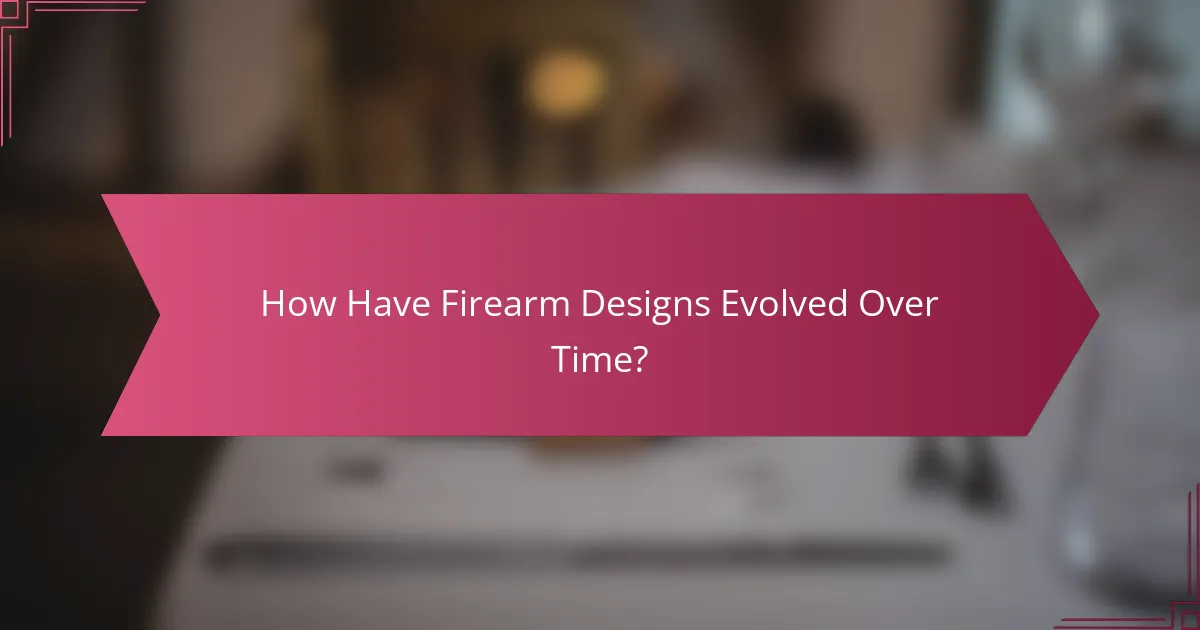 How Have Firearm Designs Evolved Over Time?